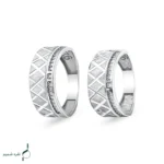 حلقه ست نقره نامزدی زنانه و مردانه مدل HSE K38