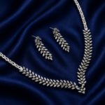 سرویس نقره زنانه مجلسی جواهری طرح خوشه برگ SLR-B04 - Image 4