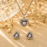 نیم ست نقره زنانه مدل NWE K63 - Image 6