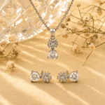 نیم ست نقره زنانه مدل NWE K71 - Image 6