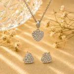 نیم ست نقره زنانه مدل NWE K66 - Image 6