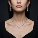 سرویس نقره زنانه مجلسی جواهری طرح خوشه برگ SLR-B04 - Image 5