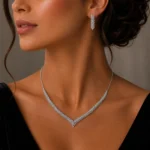 سرویس نقره زنانه مجلسی جواهری نگین ریز SLR-B05 - Image 4