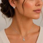 نیم ست نقره زنانه مدل NWE K69 - Image 7