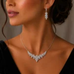 سرویس نقره زنانه مجلسی جواهری طرح خوشه گل SLR-B07 - Image 4