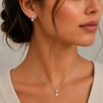 نیم ست نقره زنانه مدل NWE K71 - Image 7