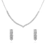 سرویس نقره زنانه مجلسی جواهری نگین ریز SLR-B05